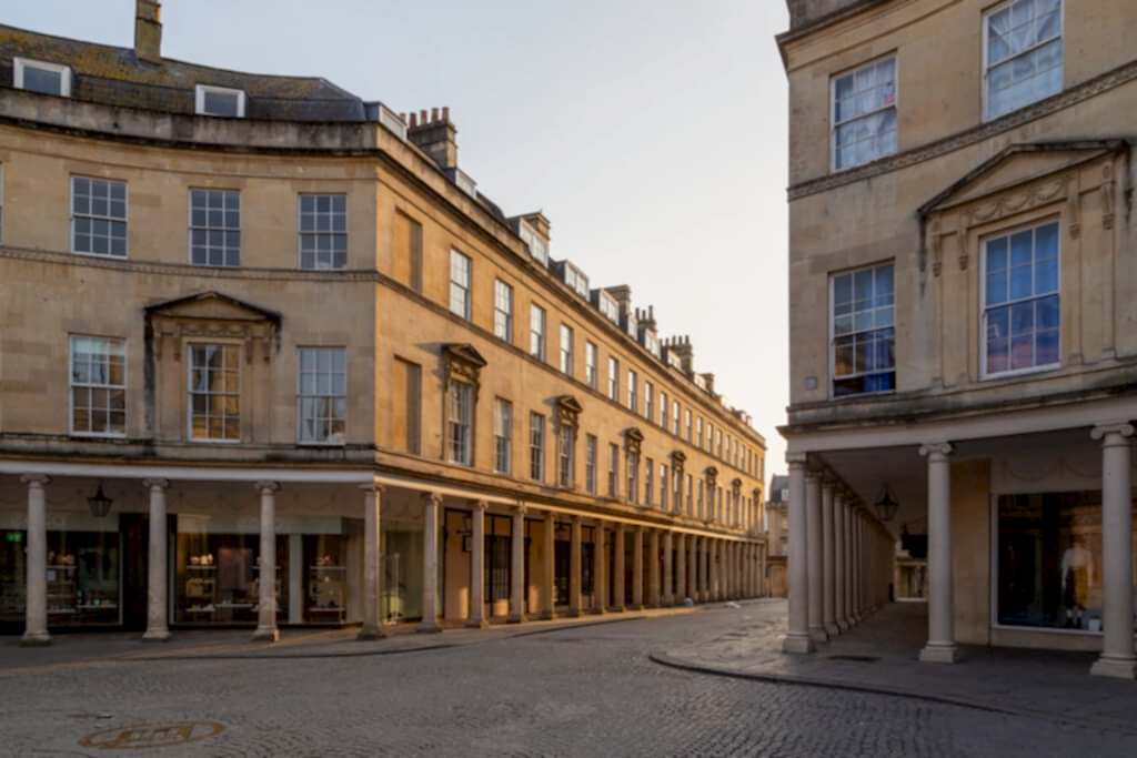 Georgian street in Bath UK. History and architecture talks in Bath.